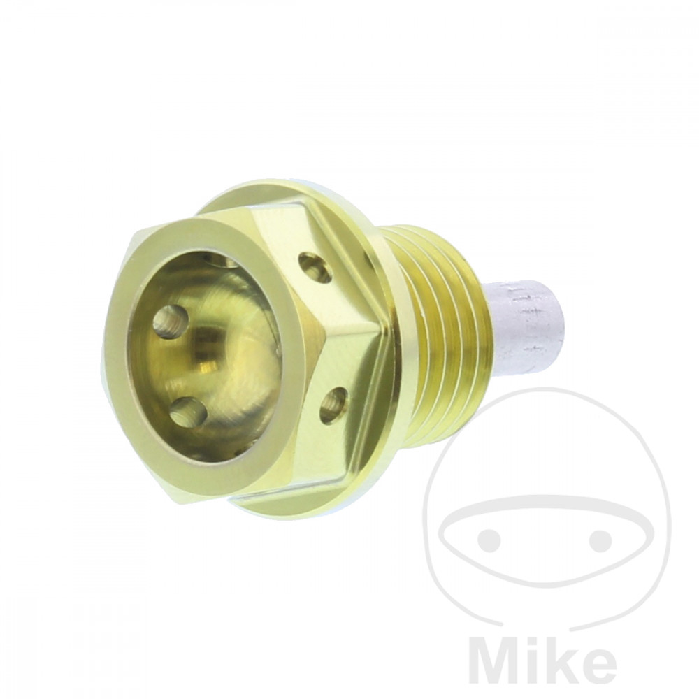 Bouchon de vidange d'huile magnétique JMP M14x1.50 mm 12 mm Titan Or