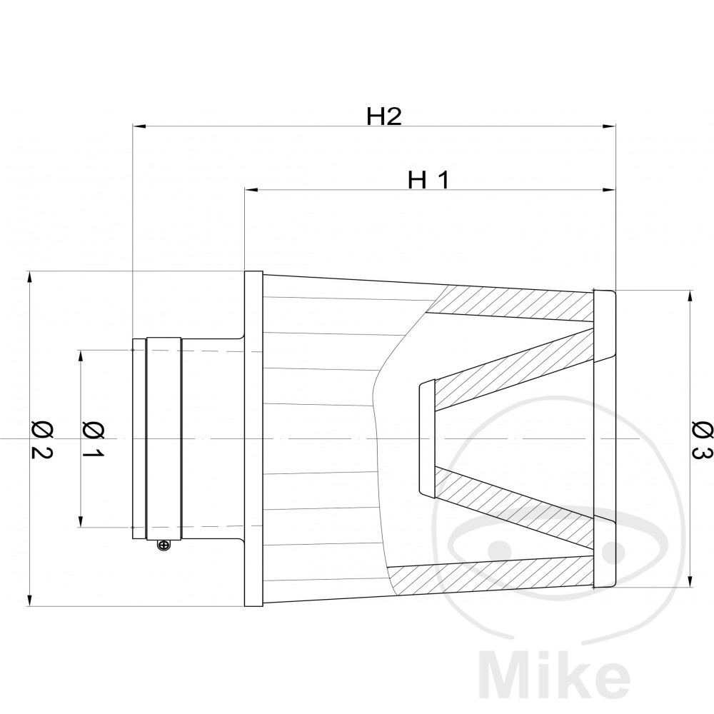 Filtre à Air Universel BMC Alternative 7230784 - vue 2