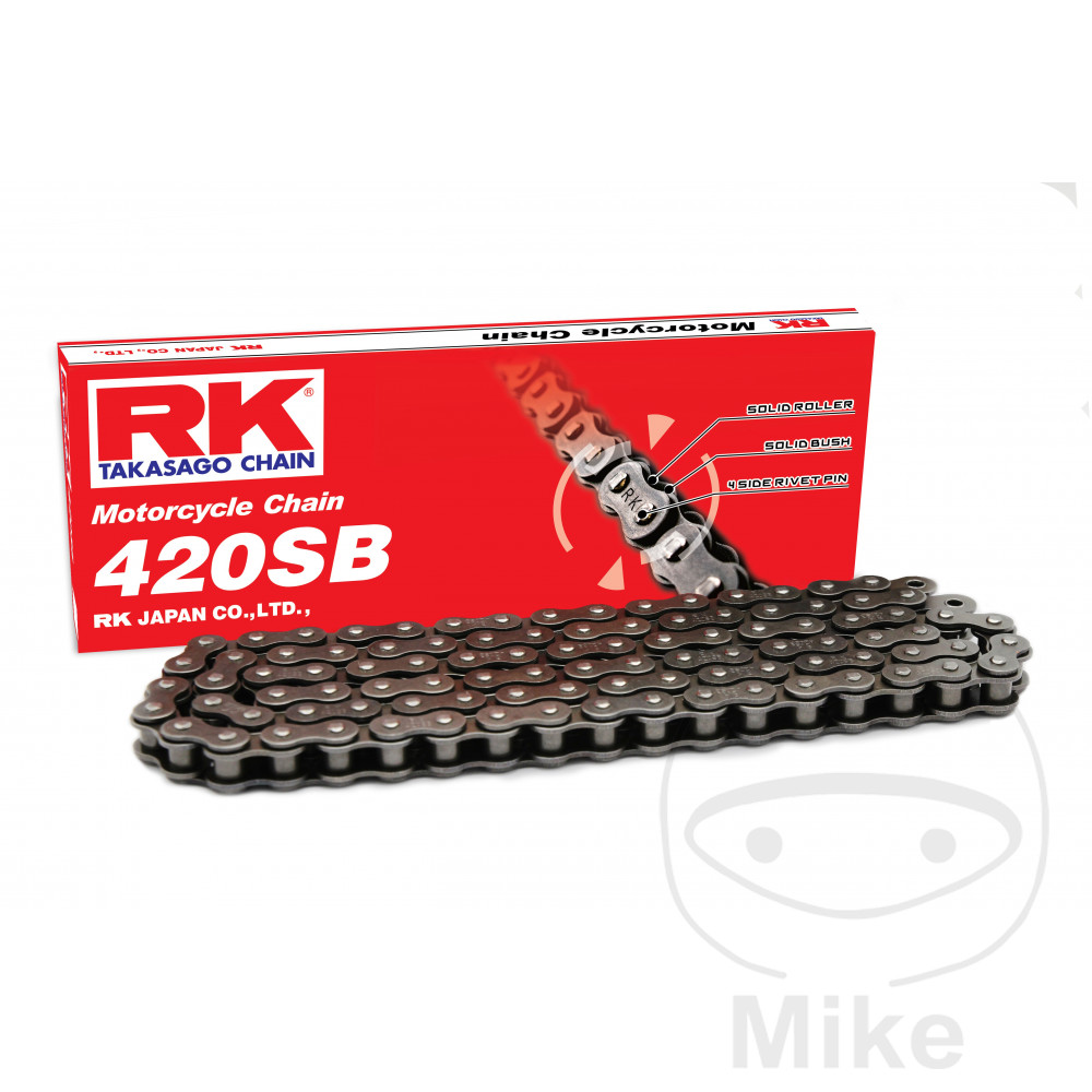 Chaîne RK Standard 420SB/138 ouverte avec maillon à clip