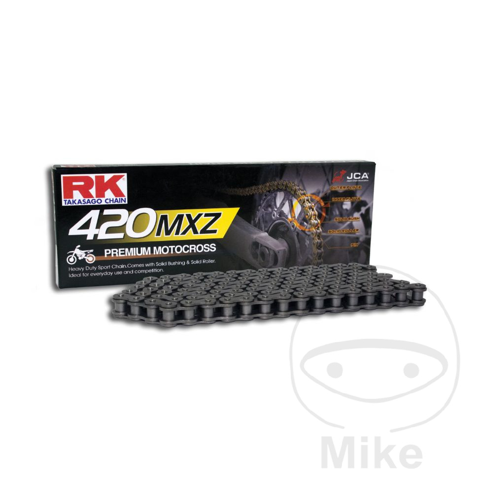 Chaîne RK Standard 420MXZ/078 ouverte avec maillon à clip