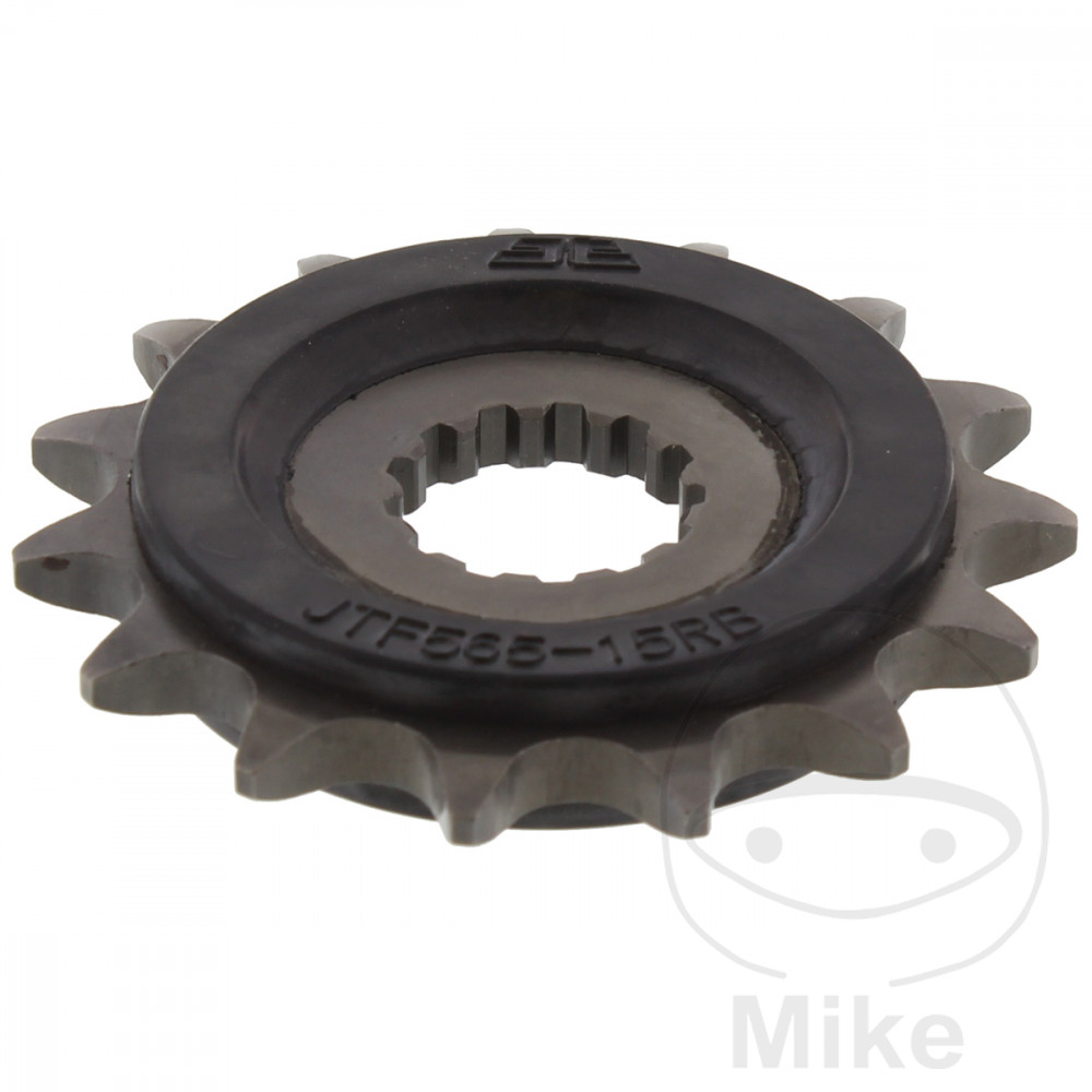 Pignon JT Sprockets 15Z pas 520 caoutchouté diamètre intérieur 21.7/25