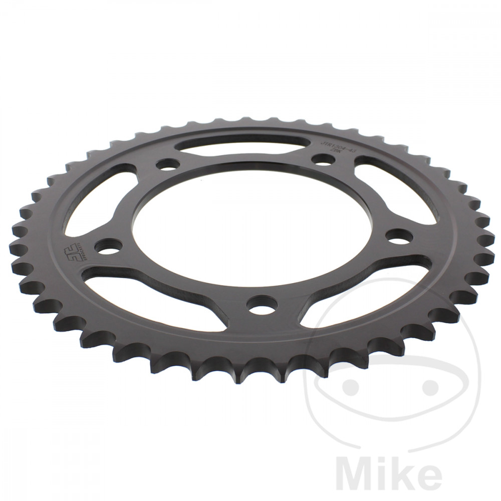 Couronne JT Sprockets 43Z PAS 525 Noir Diamètre Intérieur 112 Entraxe Fixation