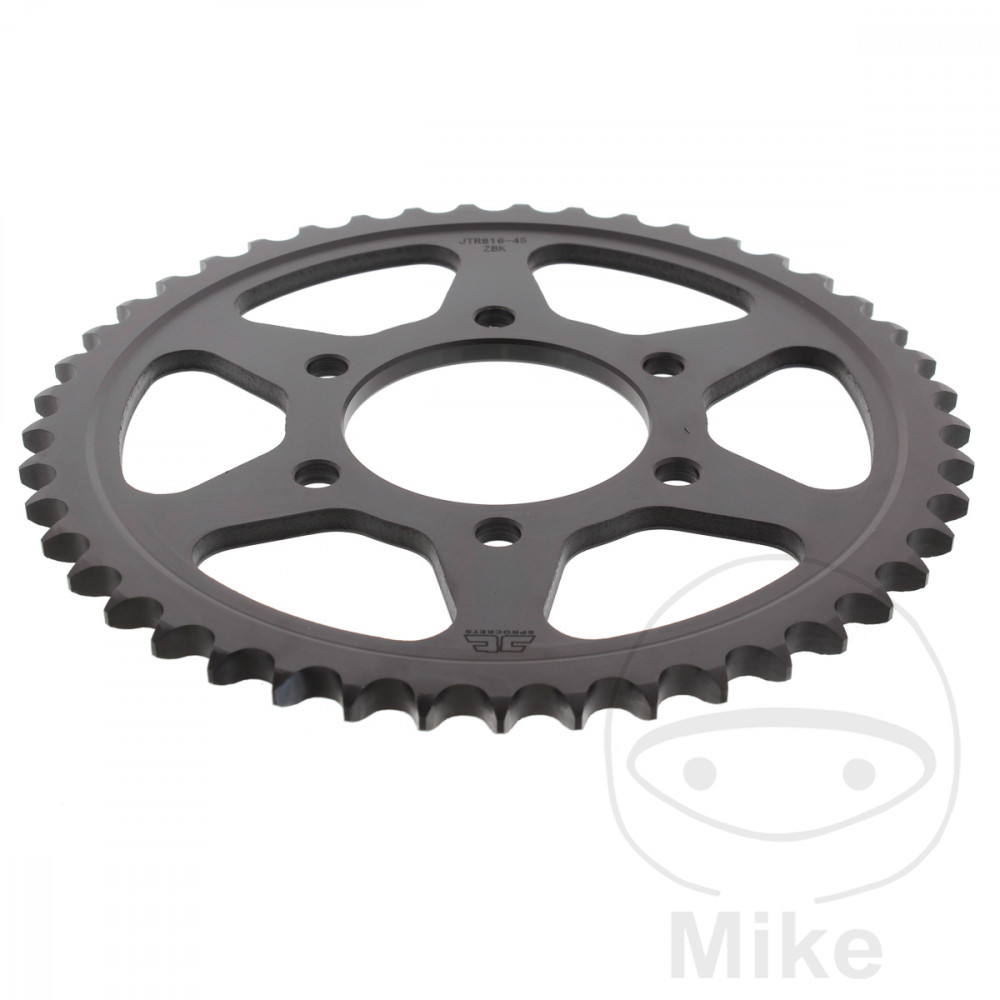 Couronne JT Sprockets 45Z PAS 530 Noir Diamètre Intérieur 076 Entraxe Fixation