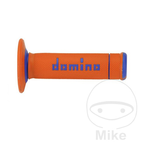 Caoutchouc de poignée Domino A190 orange/bleu diamètre 22 mm longueur 118 mm - vue 2