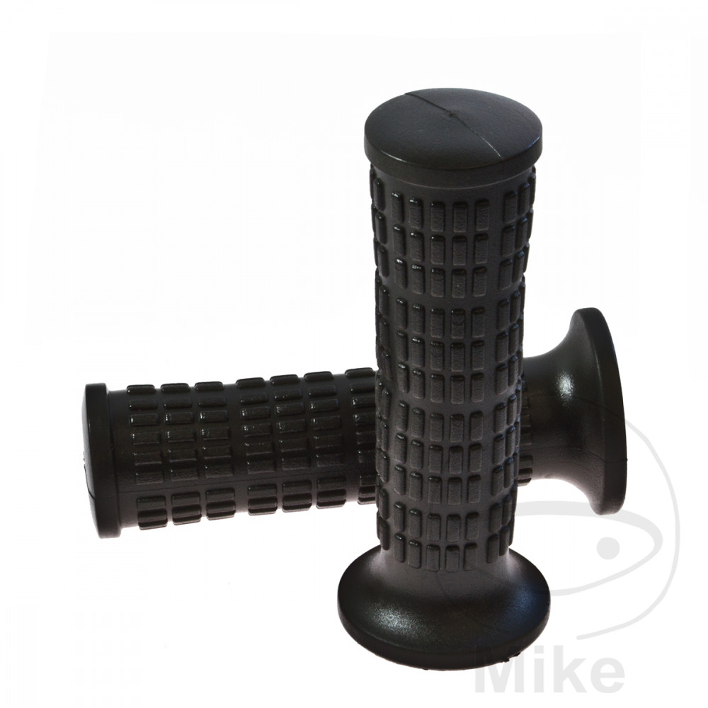 Caoutchouc de poignée Domino noir diamètre 22 mm longueur 120 mm ouvert