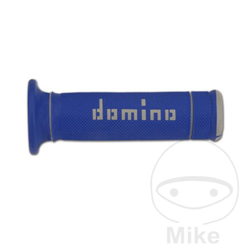 Poignées Caoutchouc Domino A240 Bleu/Blanc Diamètre 22 mm Longueur 125 mm - vue 2