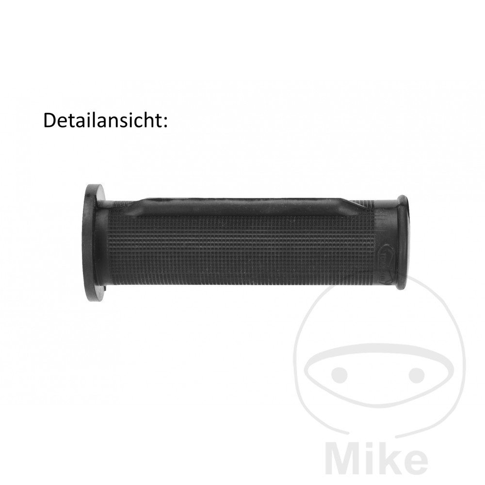 Caoutchouc de poignée Domino noir diamètre 22 mm longueur 128 mm fermé - vue 2