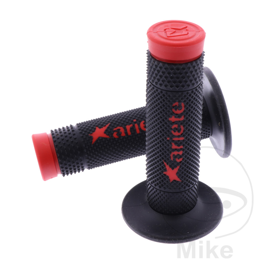 Revêtement de poignée Ariete OFF ROAD noir/Rouge D.22/24 mm Fermé