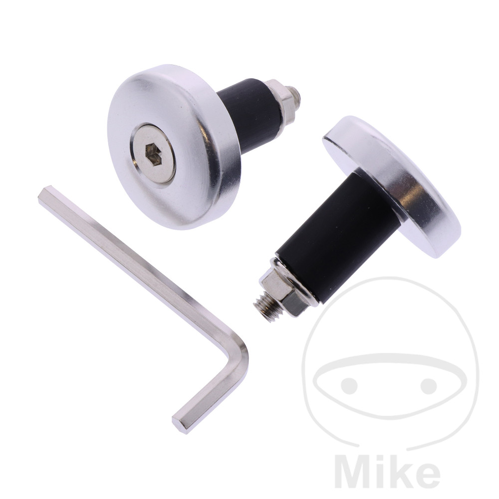 Embouts de guidon Argent JMP 13 mm