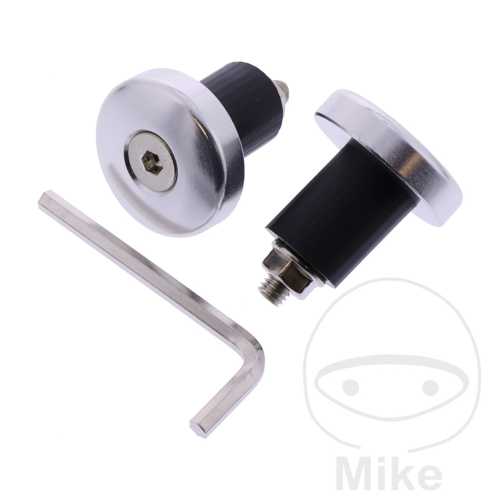Embouts de guidon JMP 17 mm Argent