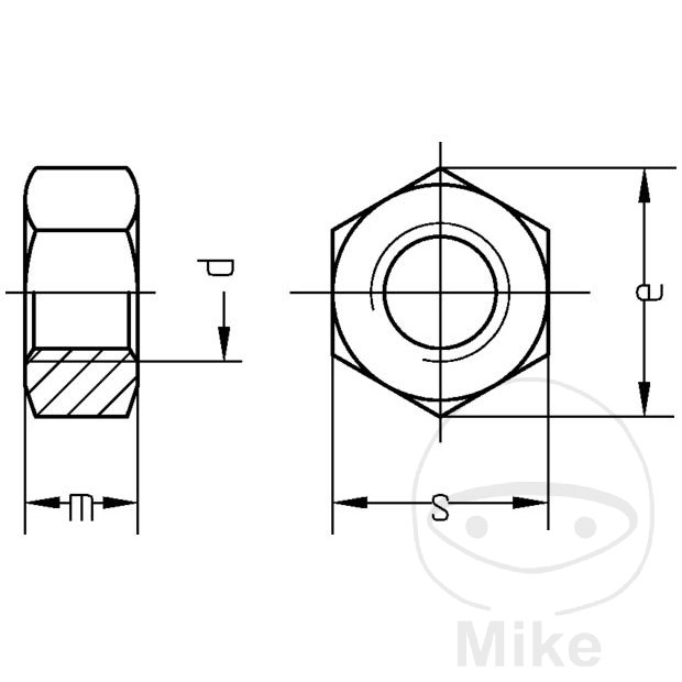 Écrou A2 M6 DIN934 Dresselhaus pack 100 pièces - vue 2