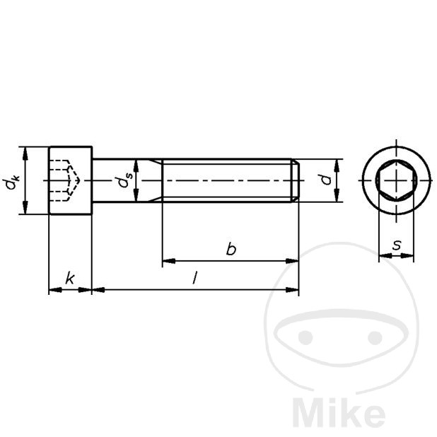 Vis six pans creux A2 6x12 DIN912 Paquet de 100 pièces Dresselhaus - vue 2