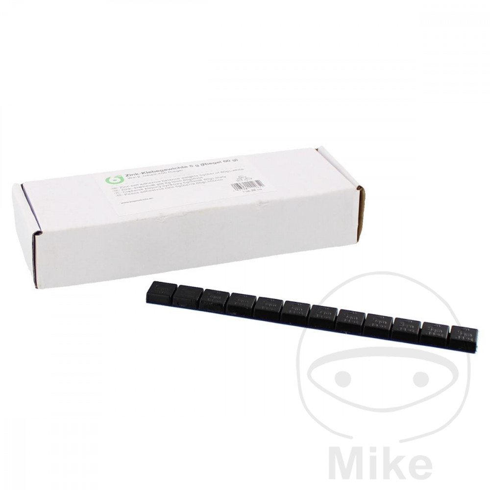 Poids adhésif barre de zinc 60 g 6ON bandes 20x60 g noir - vue 2