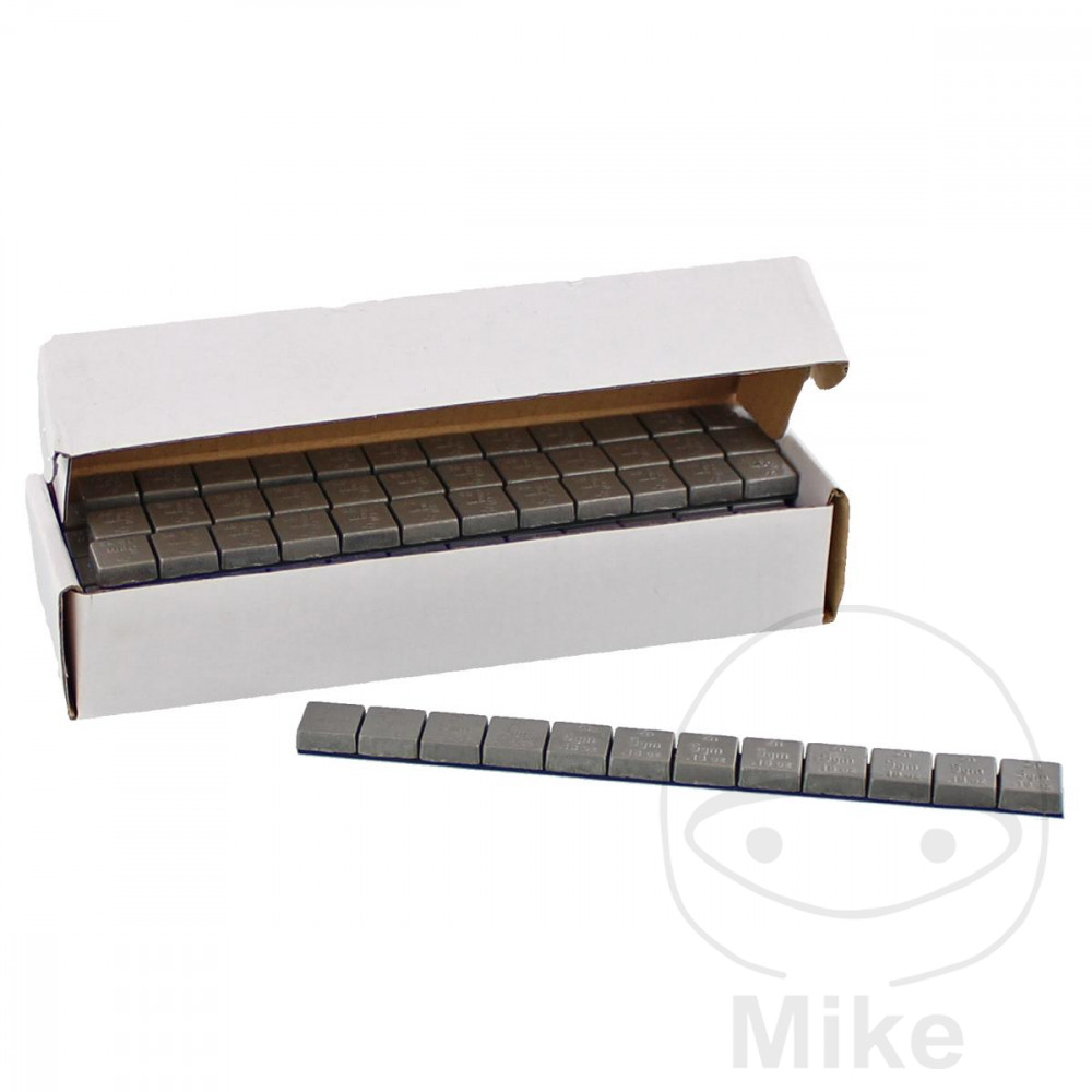 Poids adhésif zinc barre 60 g 6ON 5 g contenu 20 pièces argent mat - vue 3