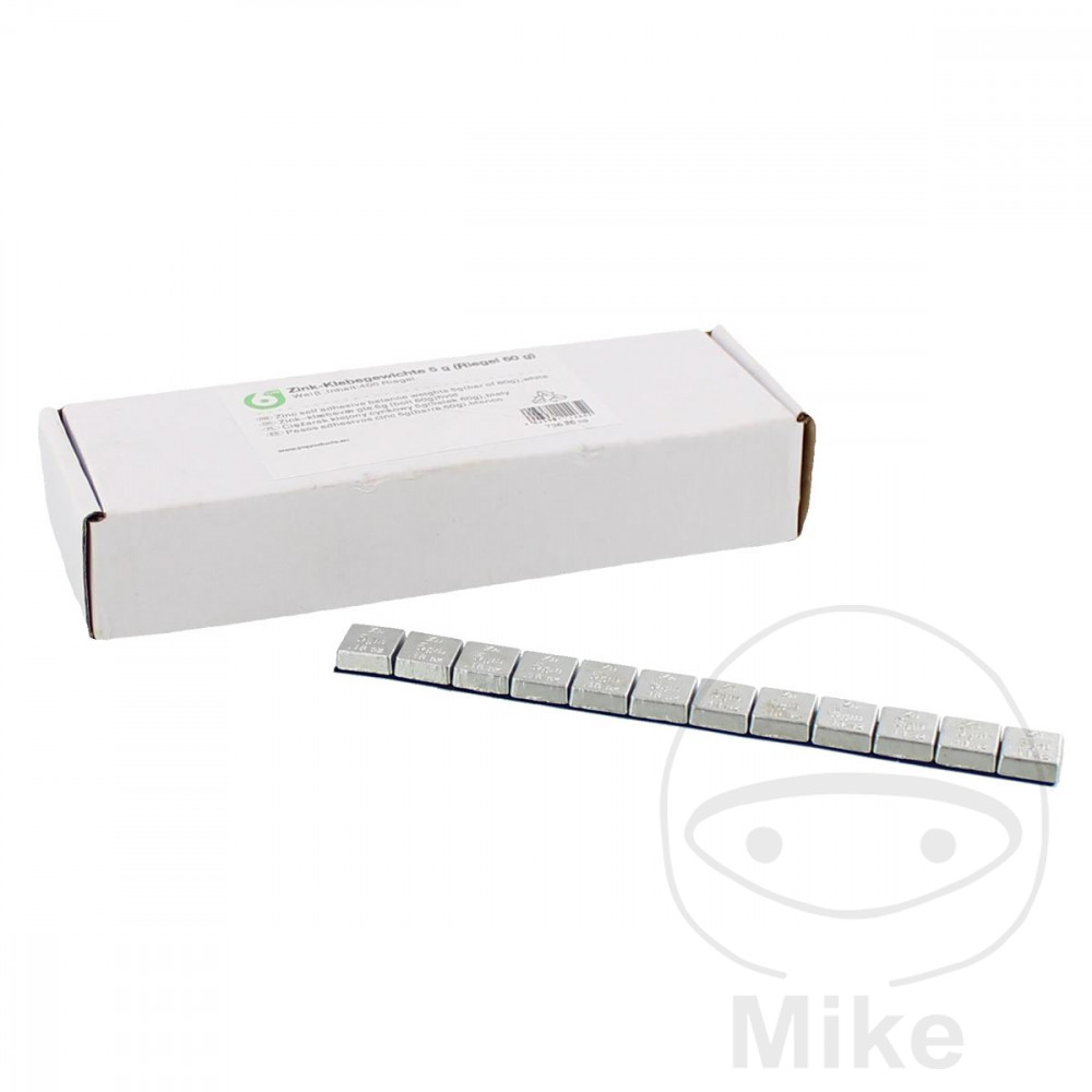 Poids adhésif barre de zinc 60 g 6ON bandes 20 x 60 g argent - vue 2