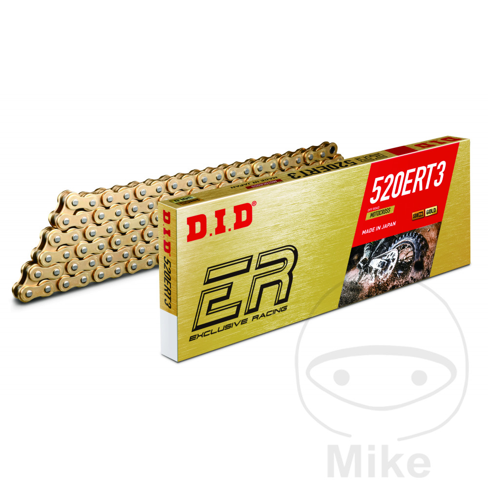 Chaîne DID Standard G&G 520 ERT3/130 ouverte avec maillon à clipser
