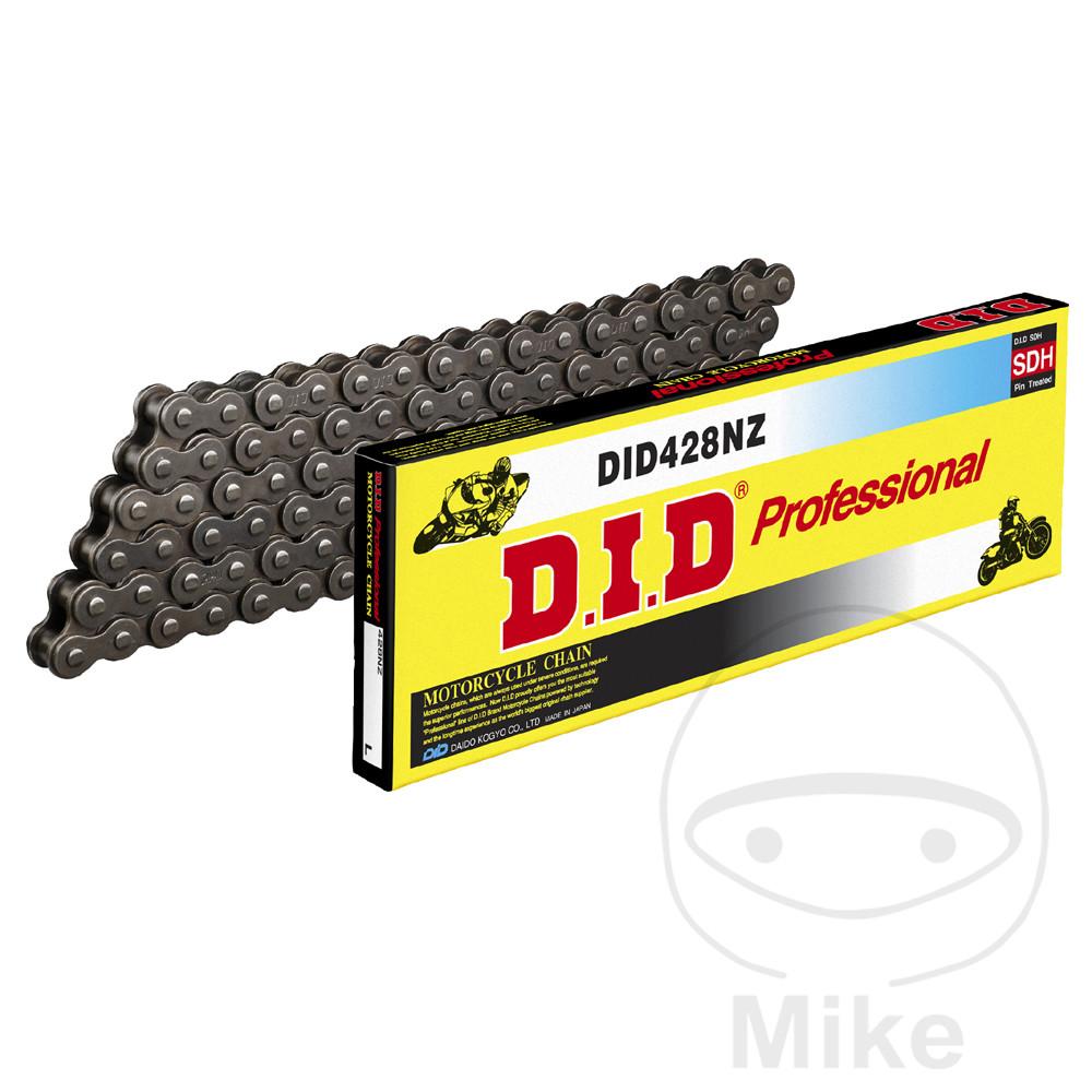 Chaîne DID Standard 428NZ/126 ouverte avec maillon à clipser