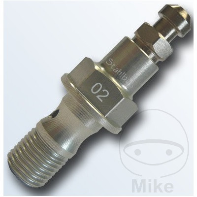 Vis banjo simple M10 x 1.00 19 mm avec nipple de purge Stahlbus - vue 2