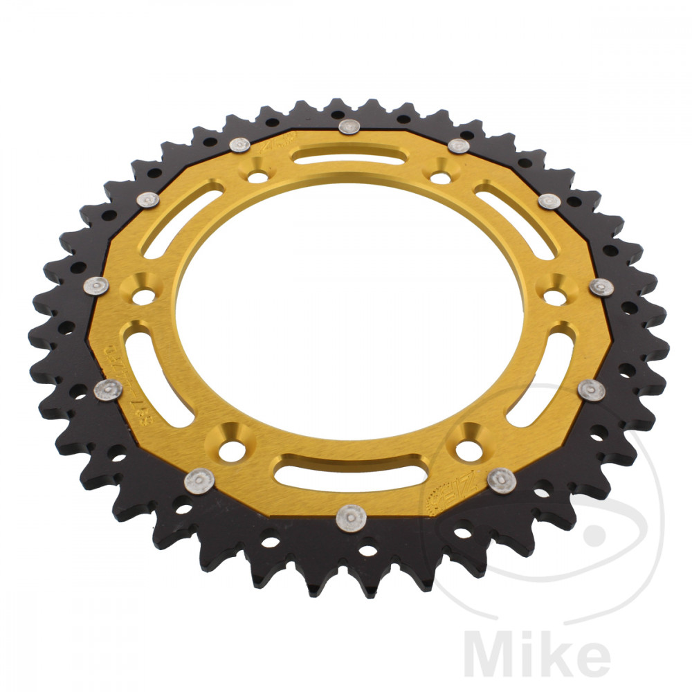 Couronne ZF Sprockets Dual 44 dents PAS 520 or diamètre intérieur 125 entraxe 150