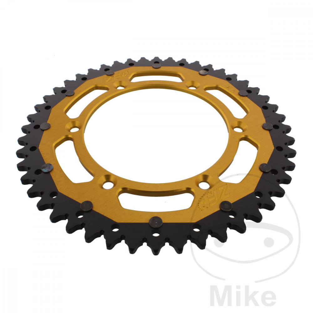 Couronne ZF Sprockets Dual 48 dents PAS 520 Or - Diamètre intérieur 130 - Entraxe 150