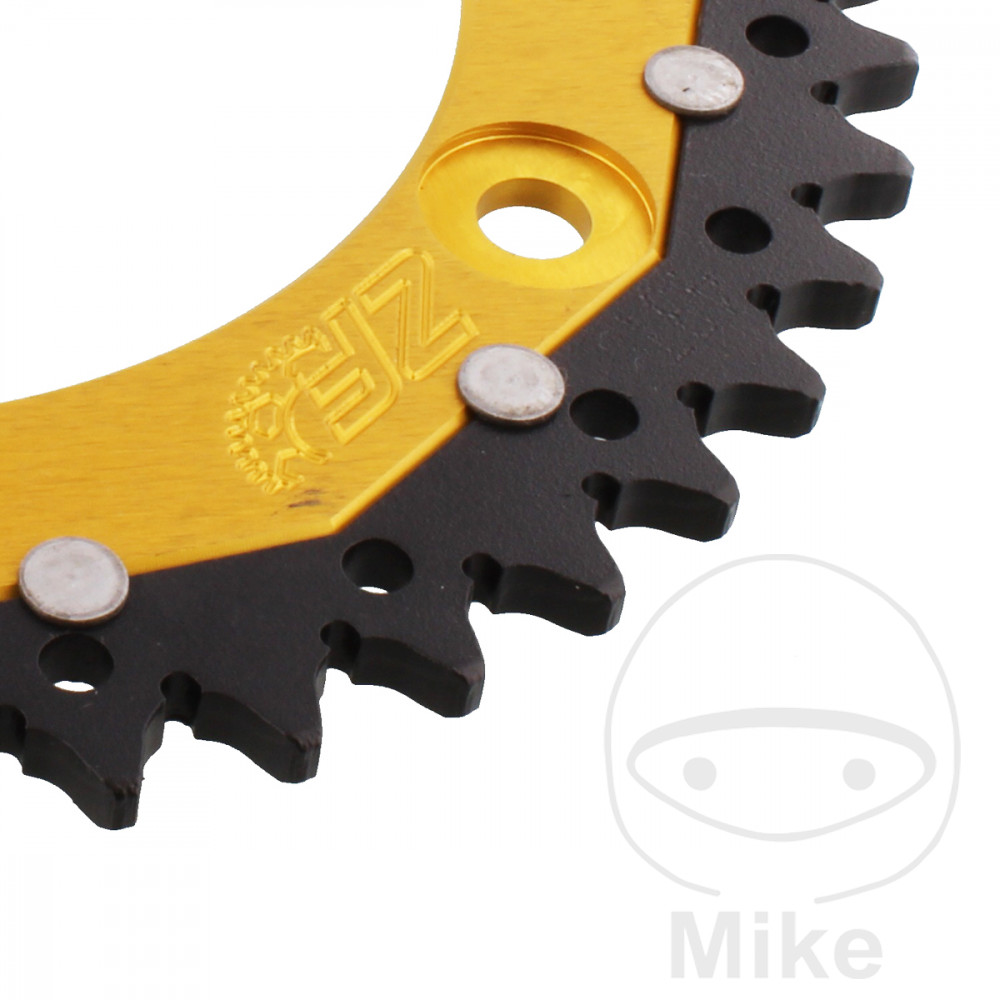 Couronne Dual ZF Sprockets 43 dents PAS 520 Or - Diamètre intérieur 134 - Entraxe 160 - vue 2