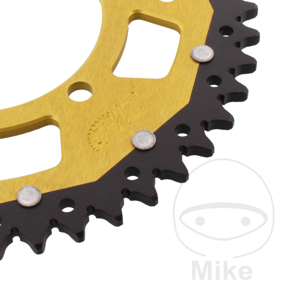 Couronne ZF Sprockets Dual 47 dents pas 520 or diamètre intérieur 106 entraxe 125 - vue 2