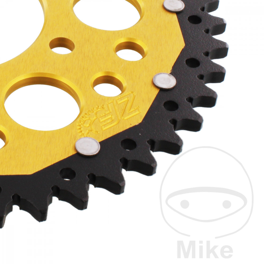 Couronne ZF Sprockets Dual 46 dents PAS 520 or diamètre intérieur 80 entraxe 104 - vue 2