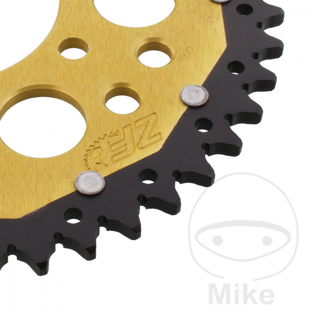 Couronne ZF Sprockets Dual 47 dents pas 520 or diamètre intérieur 080 entraxe 104 - vue 2