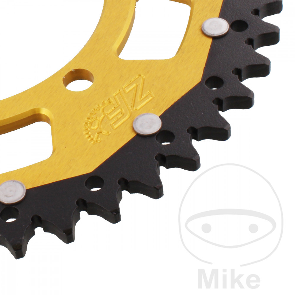 Couronne Dual ZF Sprockets 46 dents PAS 520 Or diamètre intérieur 110 entraxe 130 - vue 2