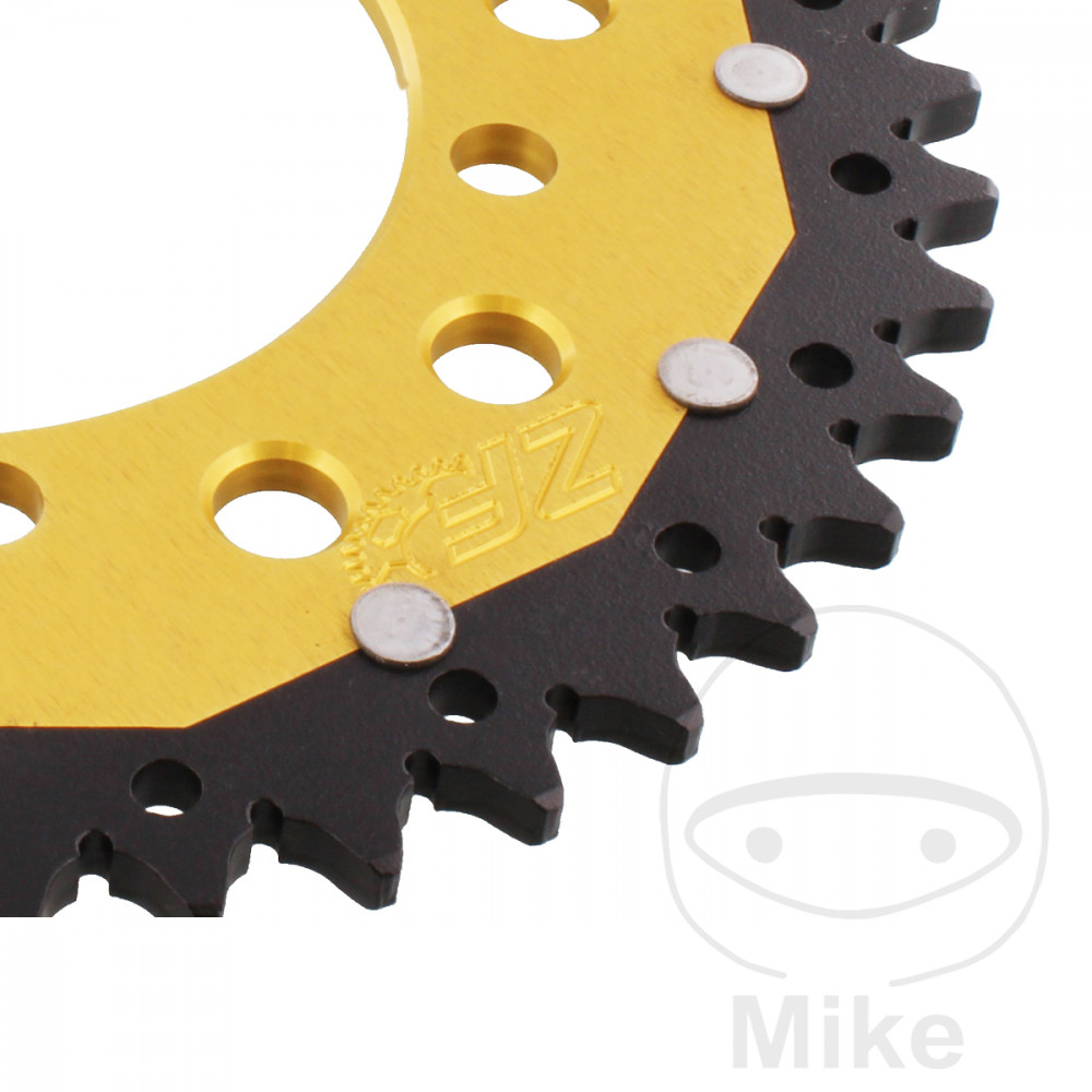 Couronne ZF Sprockets Dual 42 Dents PAS 520 Or Diamètre Intérieur 100 Entraxe 120 - vue 2