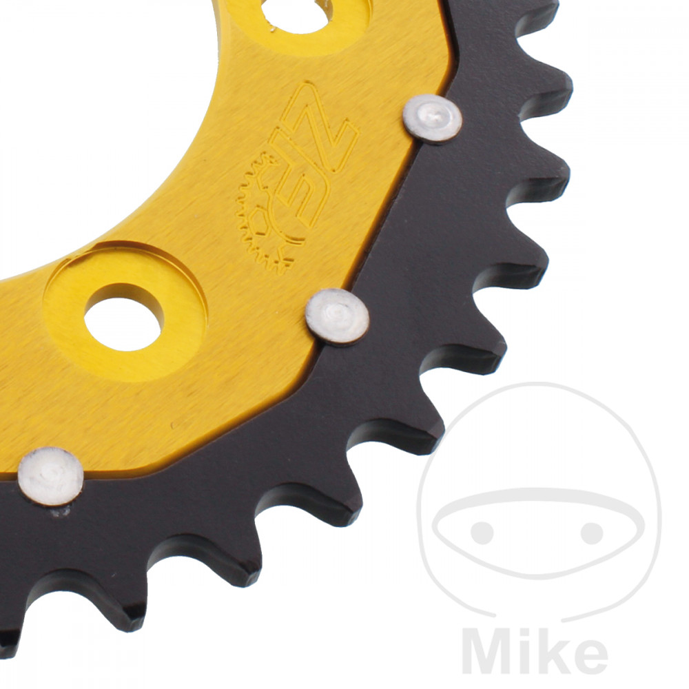 Couronne Dual ZF Sprockets 39 dents PAS 520 Or - Diamètre intérieur 100 - Entraxe 124 - vue 2