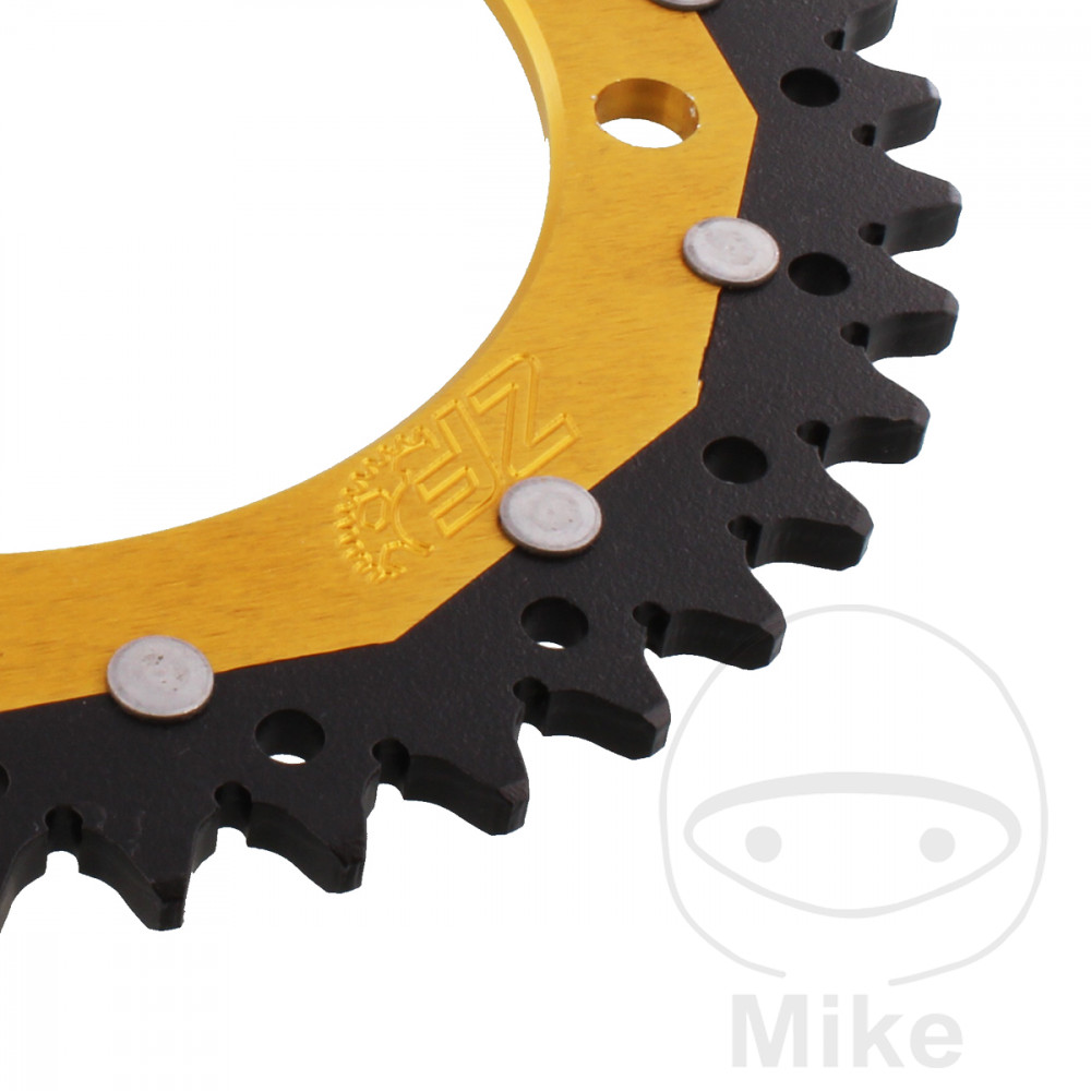Couronne Dual ZF Sprockets 40 dents PAS 520 or diamètre intérieur 125 entraxe 145 - vue 2