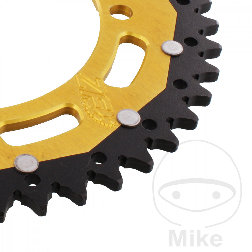 Couronne ZF Sprockets Dual 45 dents pas 520 or - Diamètre intérieur 125 - Entraxe 145 - vue 2