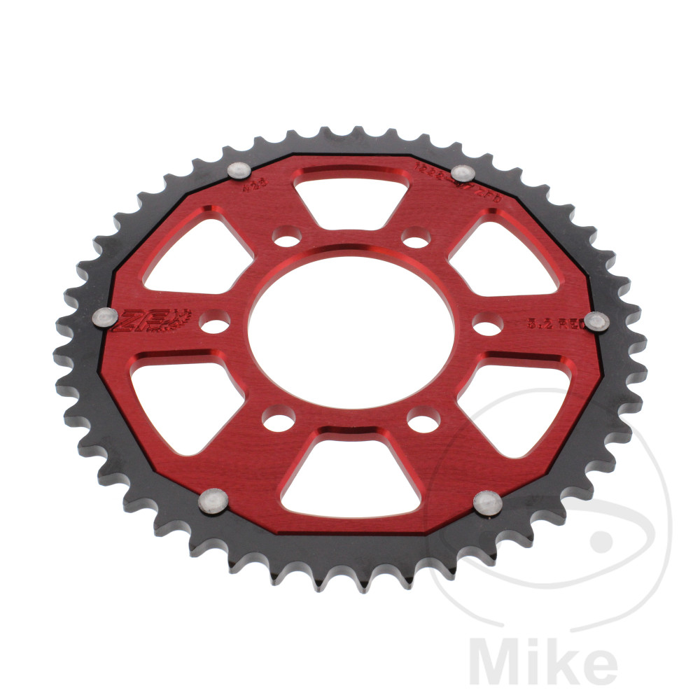 Couronne bi-matière ZF Sprockets 47 dents PAS 428 diamètre intérieur 068