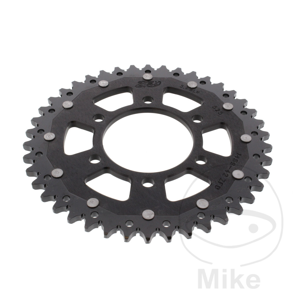 Couronne Bi-Matière ZF Sprockets 42 Dents PAS 525 Diamètre Intérieur 080