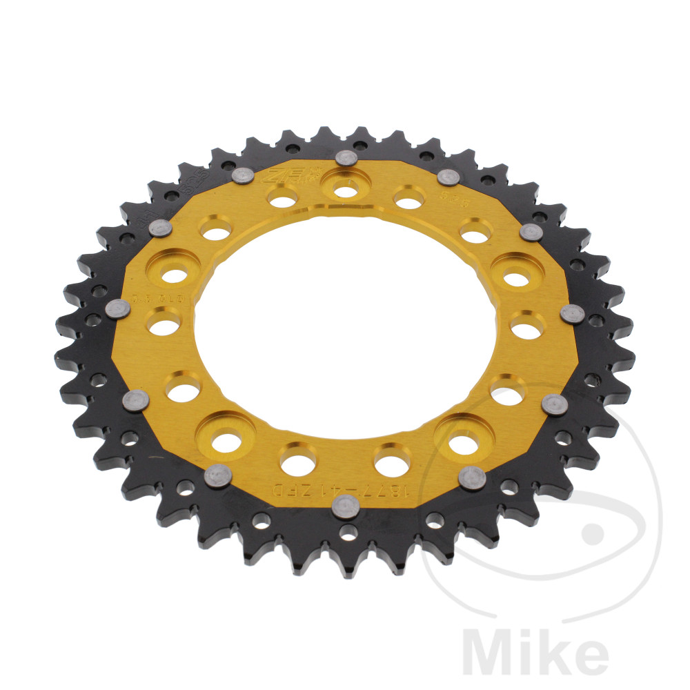 Couronne Bi-Matière 41 Dents PAS 525 Or ZF Diamètre Intérieur 112 Espacement Fix