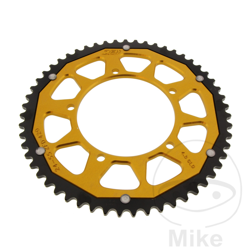 Couronne Bi-Matière 55 Dents PAS 420 Or ZF Diamètre Intérieur 105