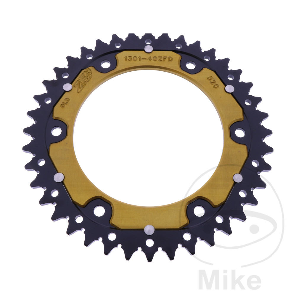 Couronne ZF Sprockets Dual 40 dents PAS 520 diamètre intérieur 125 entraxe 153