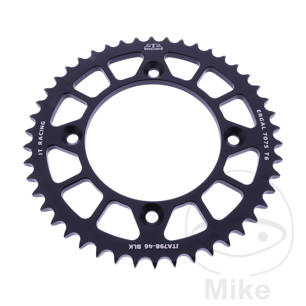 Couronne aluminium JT 46 dents pas 428 noir