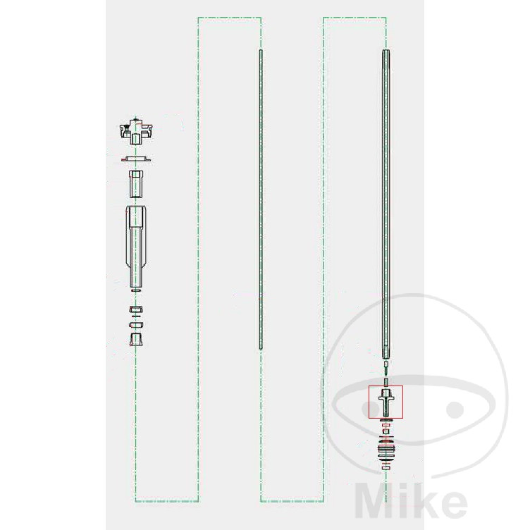Fourche KYB Vent Zugstufe - vue 2