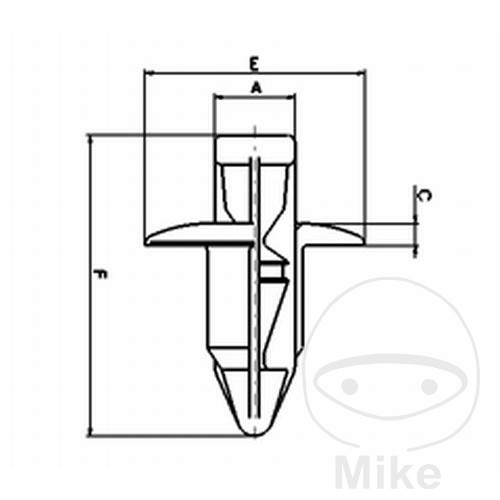 Rivets plastique Tourmax 10 pièces - vue 2