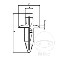 Rivets plastique Tourmax - Pack de 10 pièces - vue 3