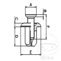 Rivets plastique à visser Tourmax Pack de 10 pièces - vue 2
