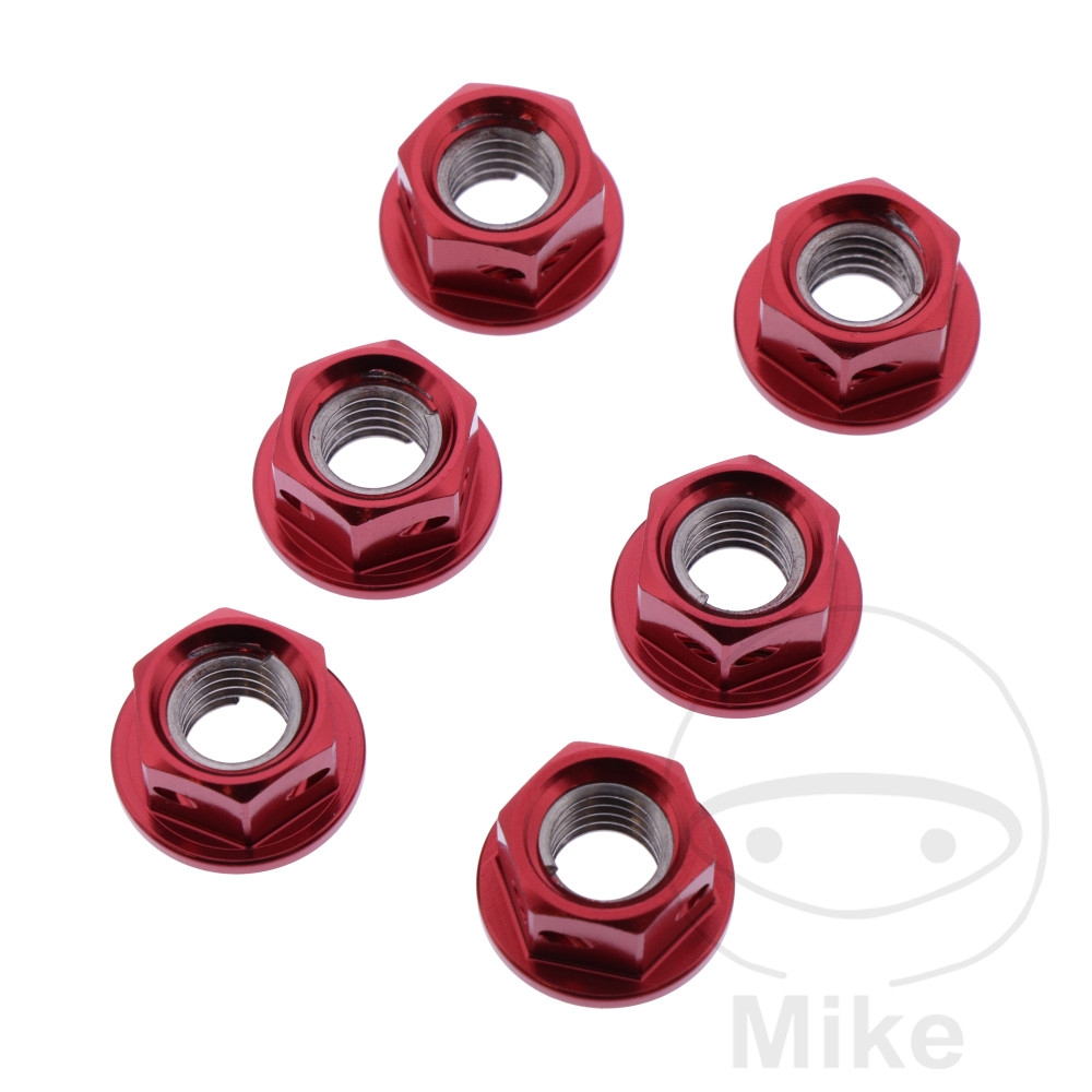 Écrou couronne kit JMP BOLT M8X1.25MM AL RAC rouge