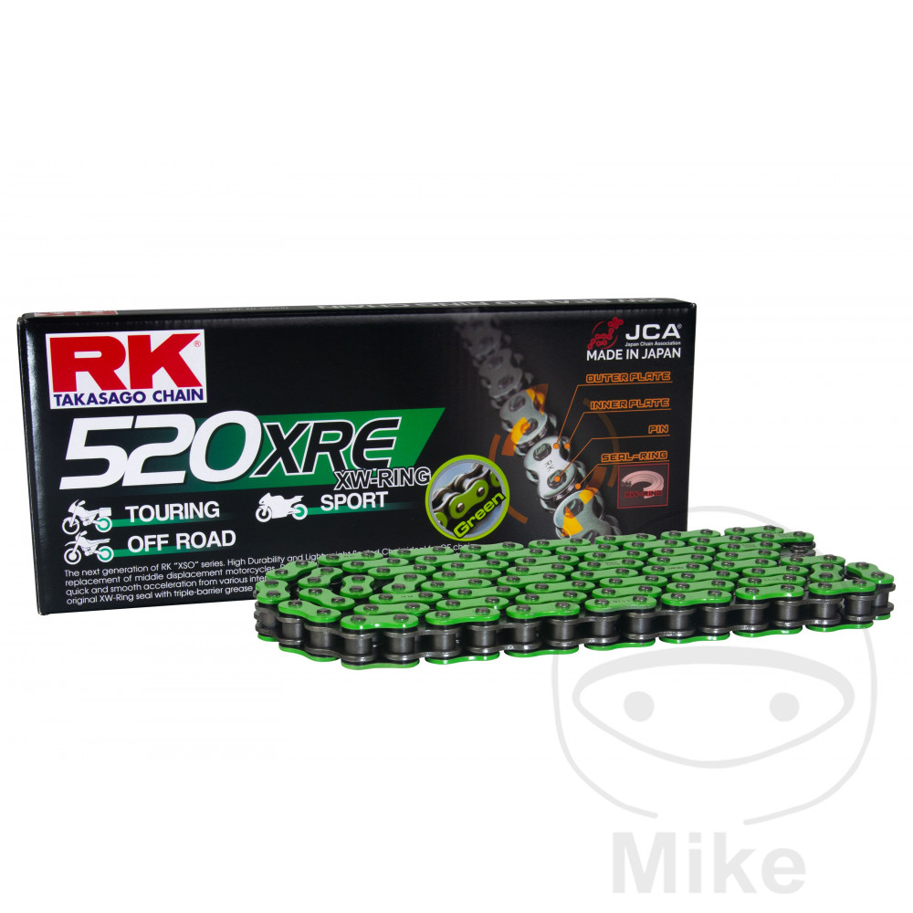 RK Chaîne de transmission GN520XRE/11 ouverte avec maillon à rivet