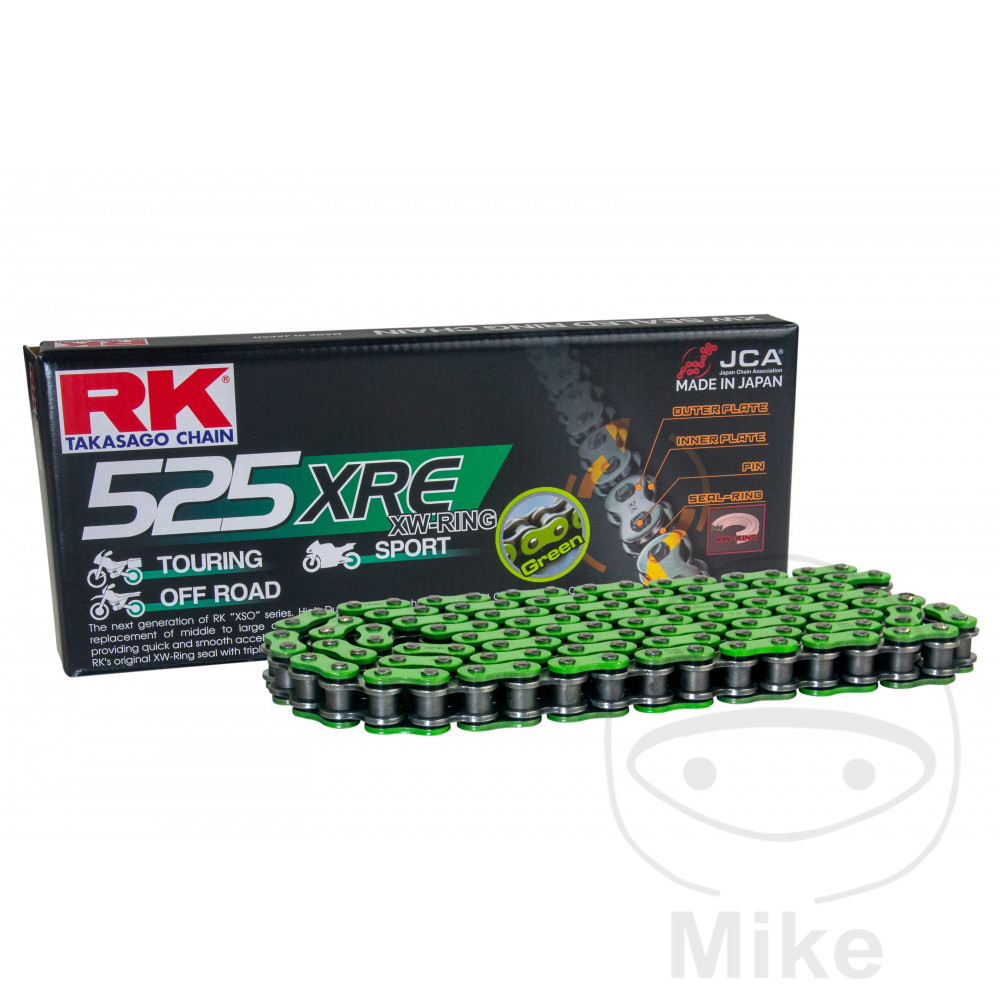 RK Chaîne de transmission GN525XRE/11 ouverte avec maillon à rivet