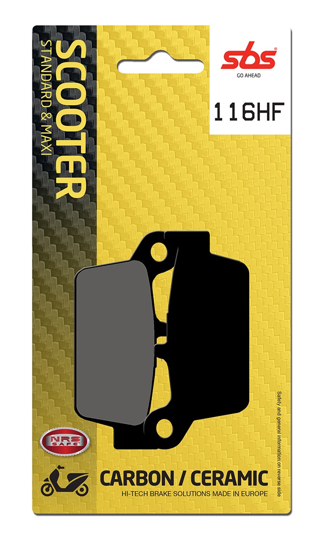 Plaquettes de frein SBS 116 (673 HF)