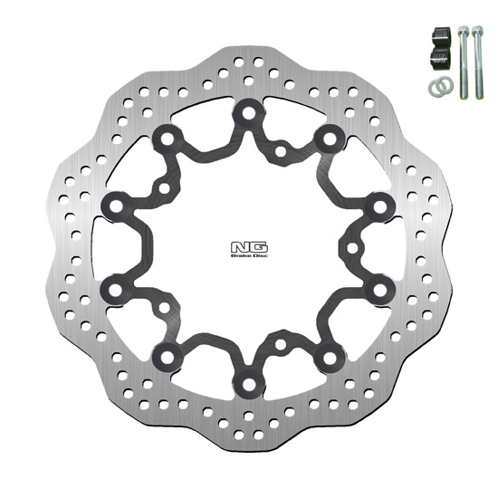 NG BRAKES Kit Disque Flottant Wave et Patte - Disque de frein arrière
