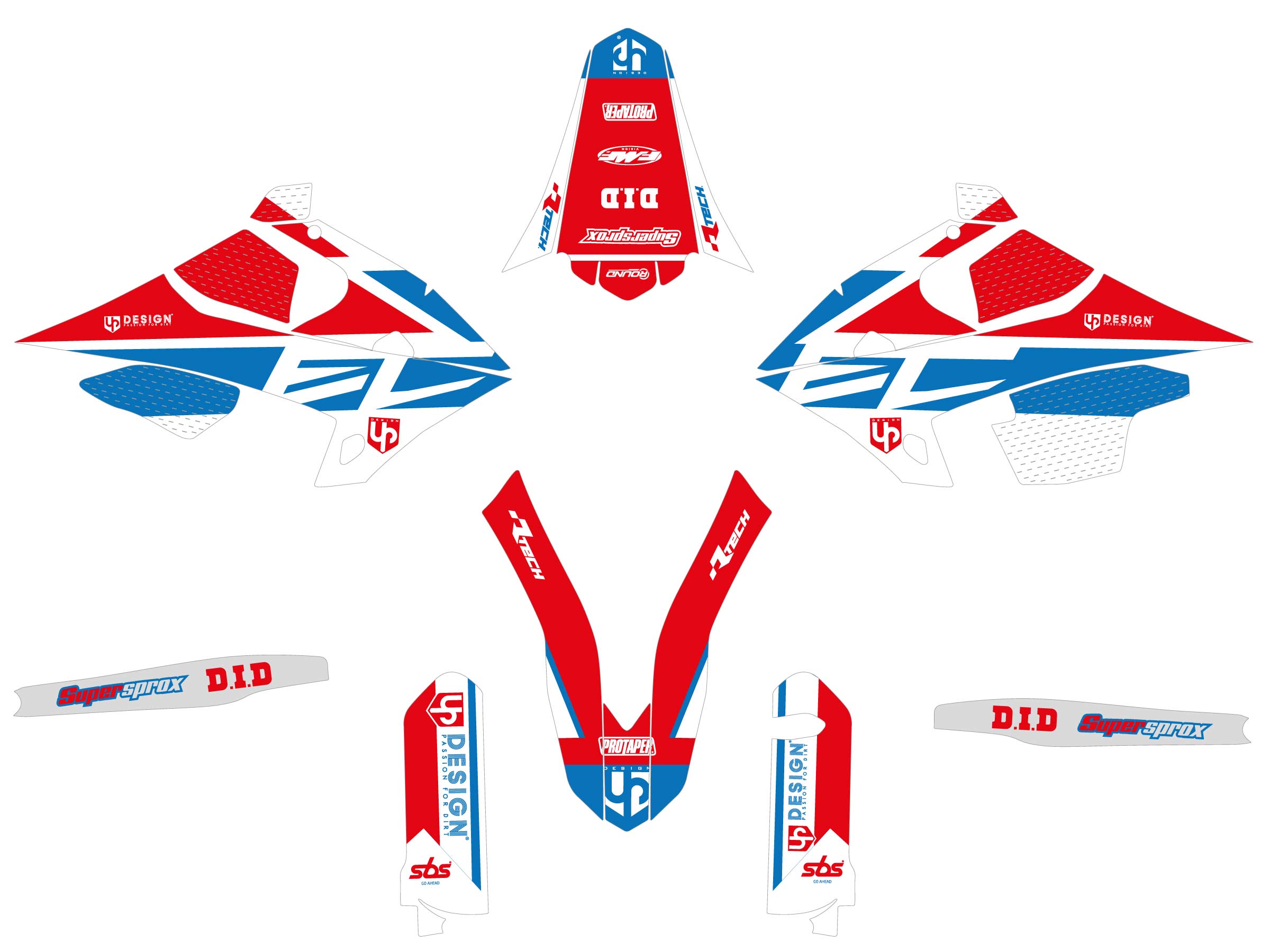 Kit Décoration UP ROUND GASGAS EC 2018-2020 Rouge