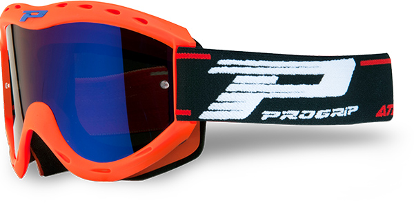 Masque PROGRIP ATZAKI KID Mirror 3101 Orange Fluo - vue 2